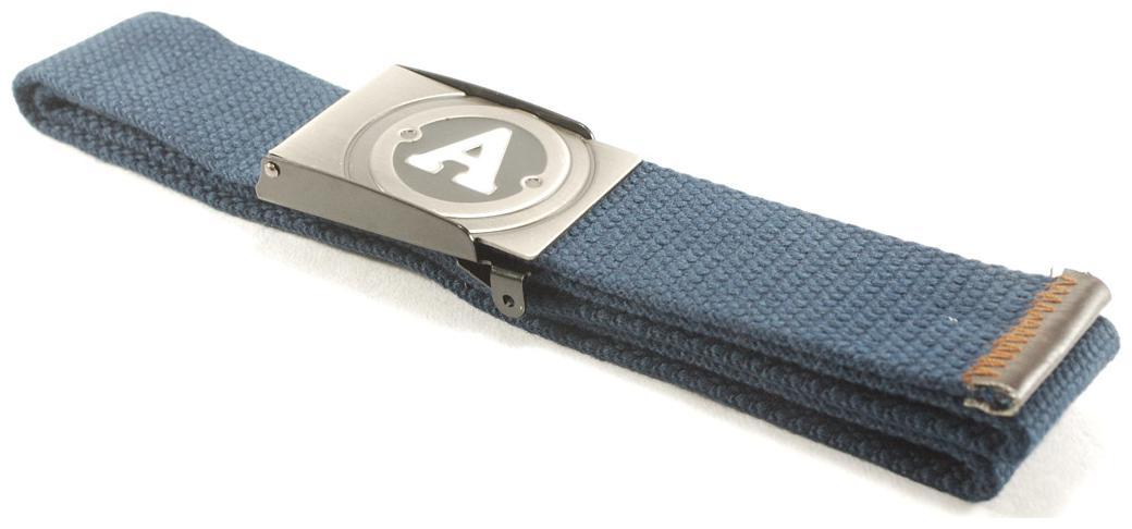 

L B Collections Derrydax Cotton Fabric Blue Color Autolock Belt - belt064
