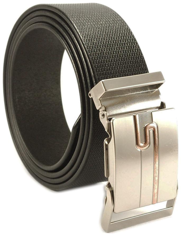 

L B Collections Derrydax Genuine LeatherBlack Color Autolock Belt - belt040
