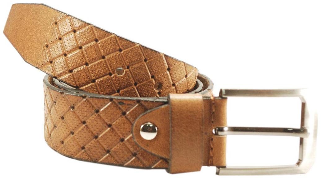 

L B Collections Derrydax Branded Genuine Leather Tan Colour Belt - L-14