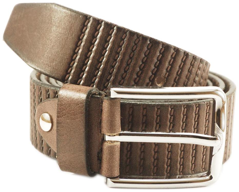

L B Collections Derrydax Brand Genuine Leather Fancy Brown Belt - L-1