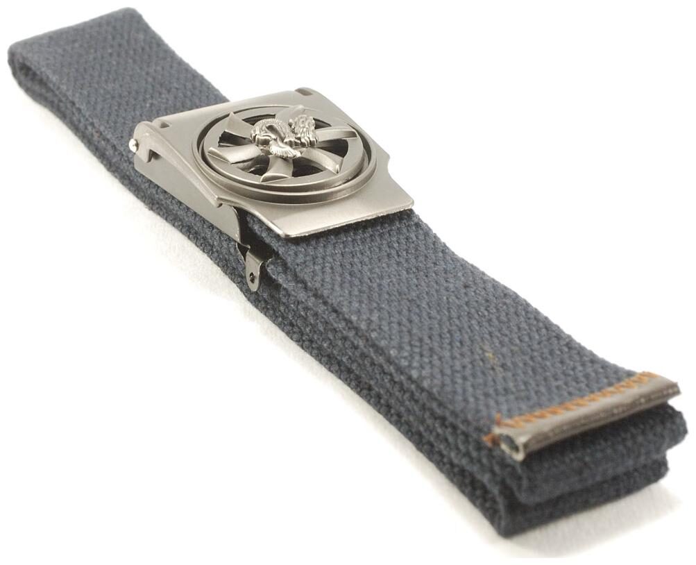

L B Collections Derrydax Cotton Fabric Blue Color Autolock Belt - belt051