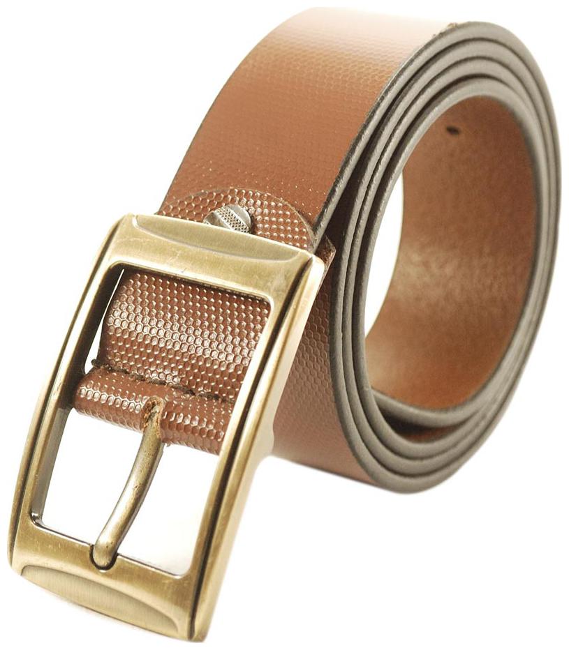 

L B Collections Derrydax Branded Genuine Leather Tan Colour Belt - L-16