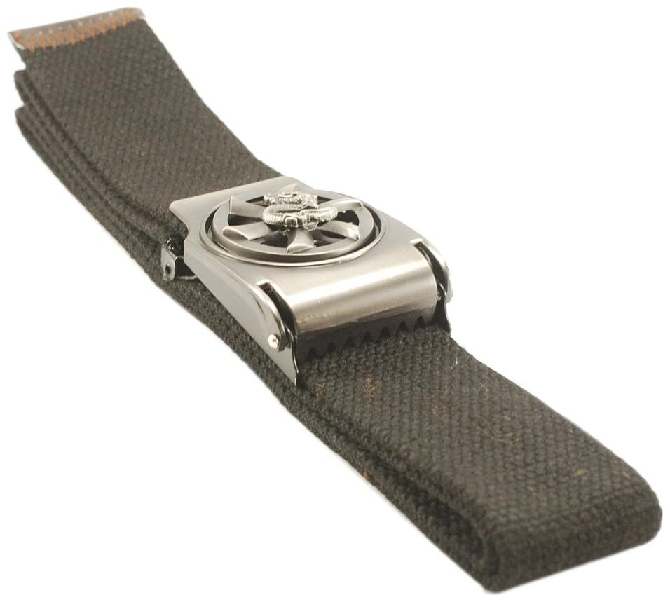 

L B Collections Derrydax Cotton Fabric Black Color Autolock Belt - belt050