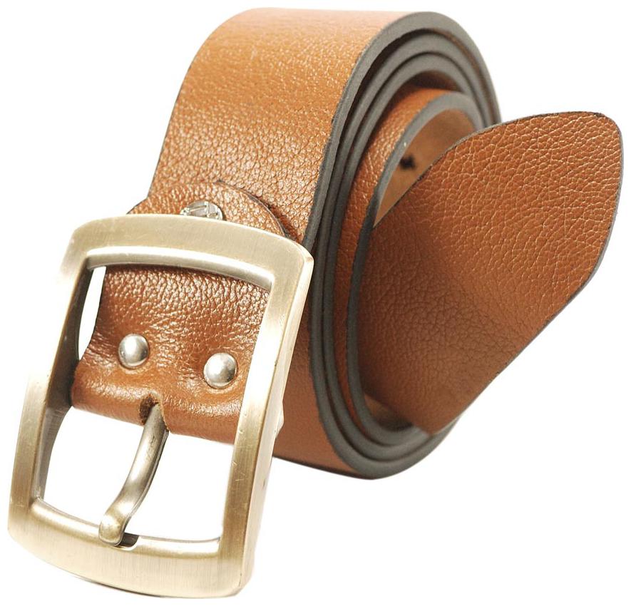 

L B Collections Derrydax Branded Genuine Leather Tan Colour Belt - L-24
