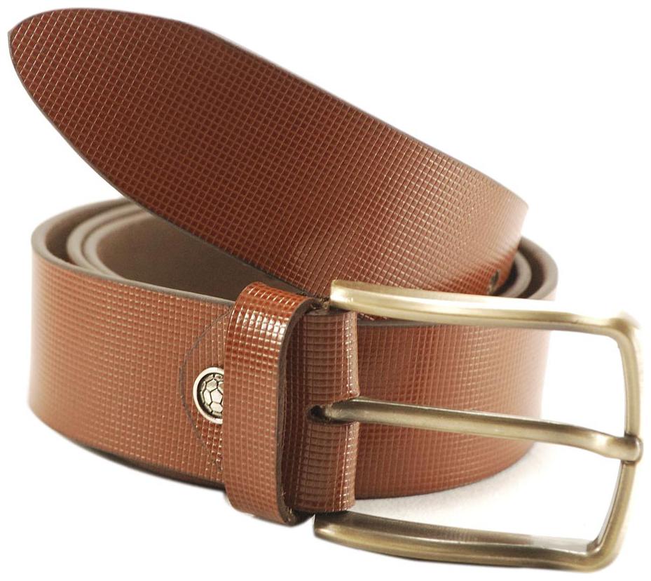 

L B Collections Derrydax Branded Genuine Leather Tan Colour Belt - L-23