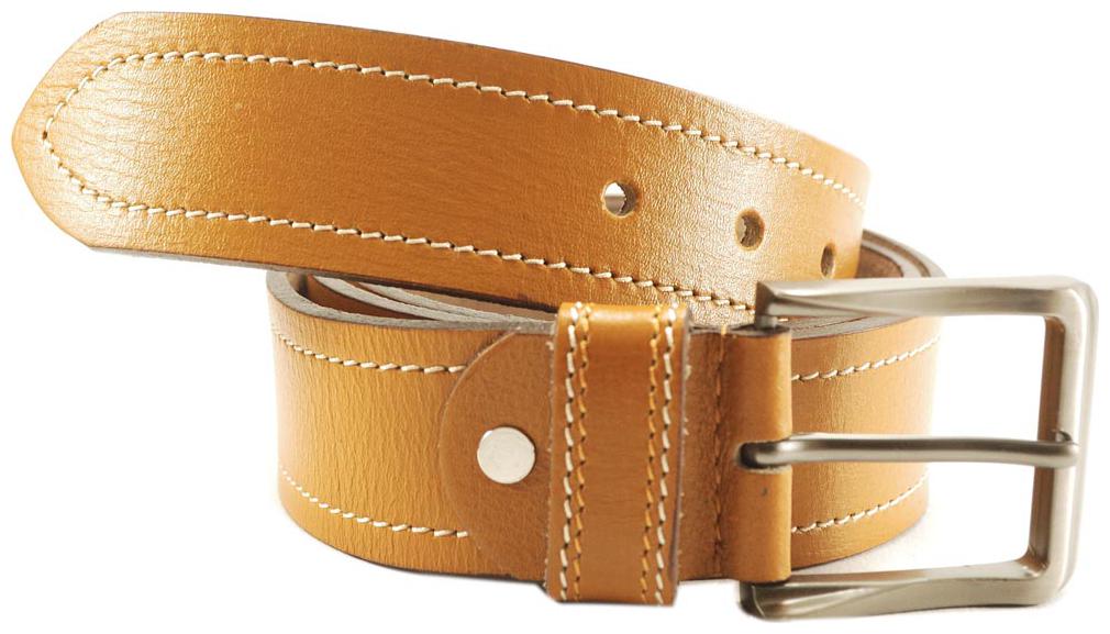 

L B Collections Derrydax Branded Genuine Leather Tan Colour Belt - L-19