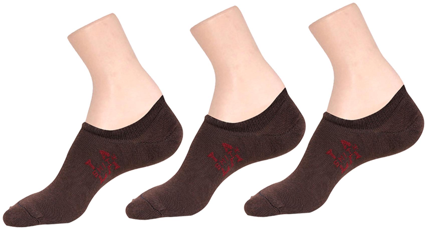 

LA SMITH Men s Cotton Blend No Show Socks Pack of 3 Invisible Loafer Socks