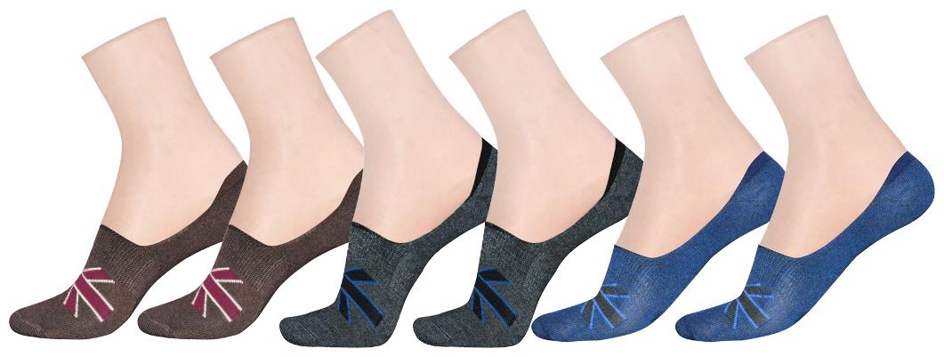 

LA SMITH Men s Cotton Blend No Show Socks Pack of 6 Invisible Loafer Socks