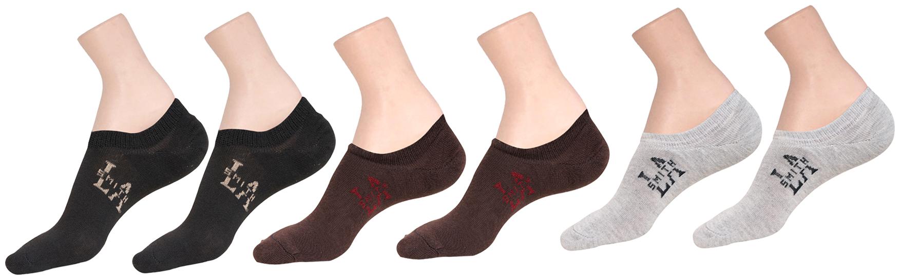 

LA SMITH Men s Cotton Blend No Show Socks Pack of 6 Invisible Loafer Socks