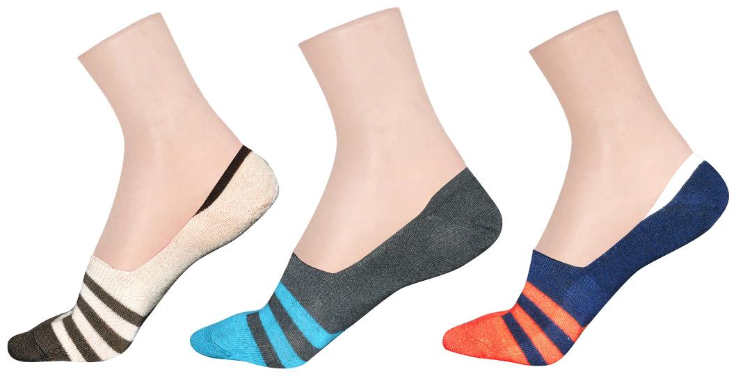 

LA SMITH Men s Cotton Blend No Show Socks Pack of 3 Invisible Loafer Socks
