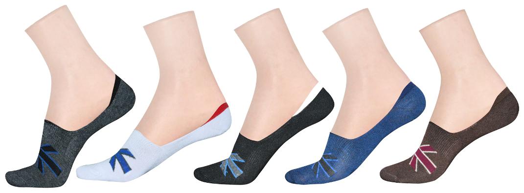 

LA SMITH Men s Cotton Blend No Show Socks Pack of 5 Invisible Loafer Socks