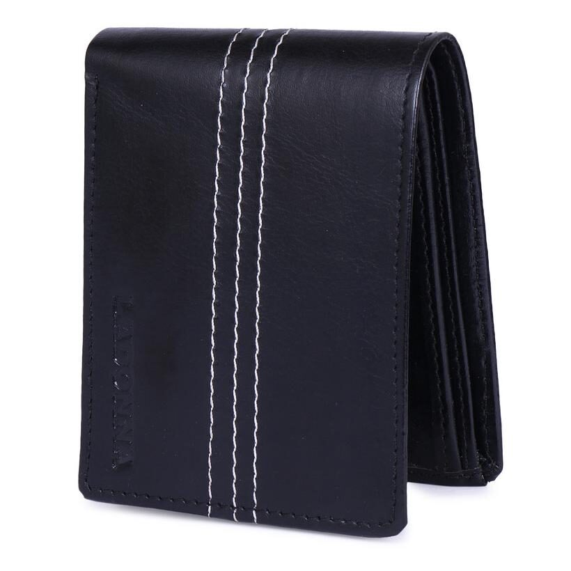 

LADONNA Men Black Pu Bi-Fold Wallet ( Pack of 1 )