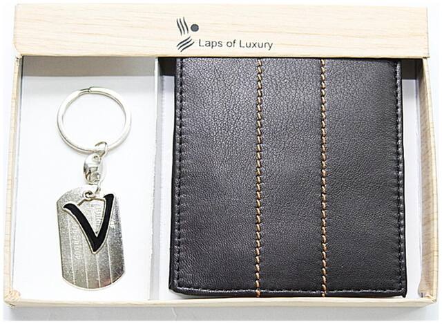 Laps of Luxury Men Wallet & Belt Accessories Gift Set