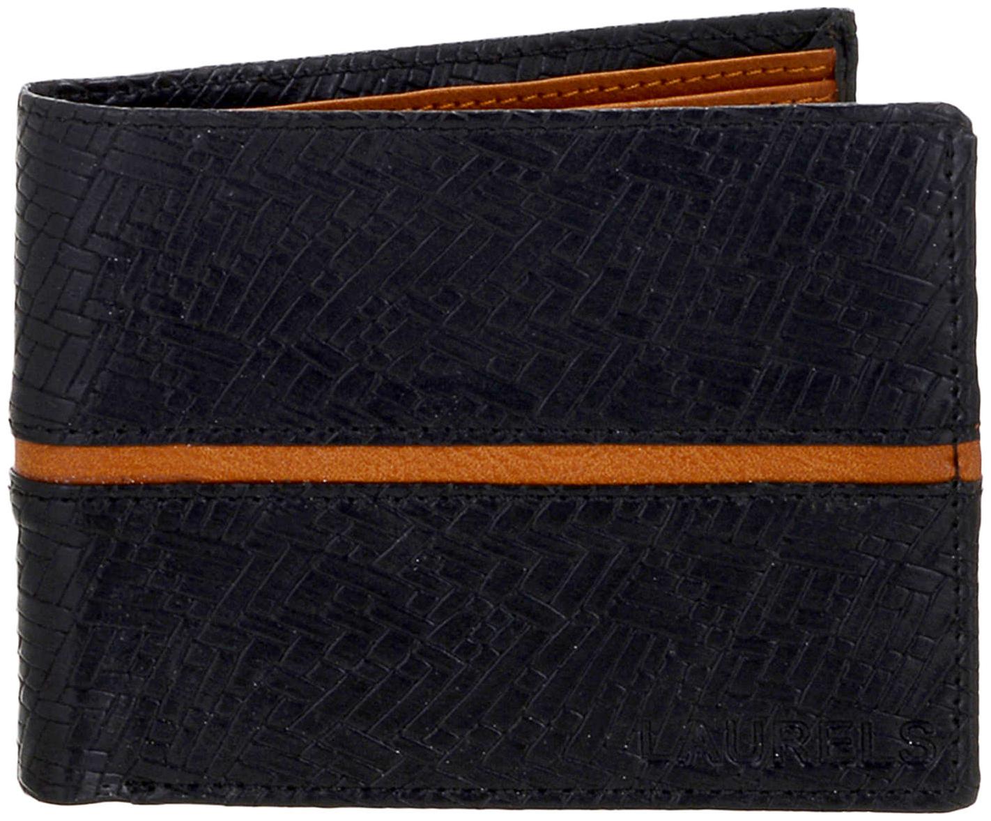 

Laurels Men Black Synthetic leather Bi-Fold Wallet ( Pack of 1 )
