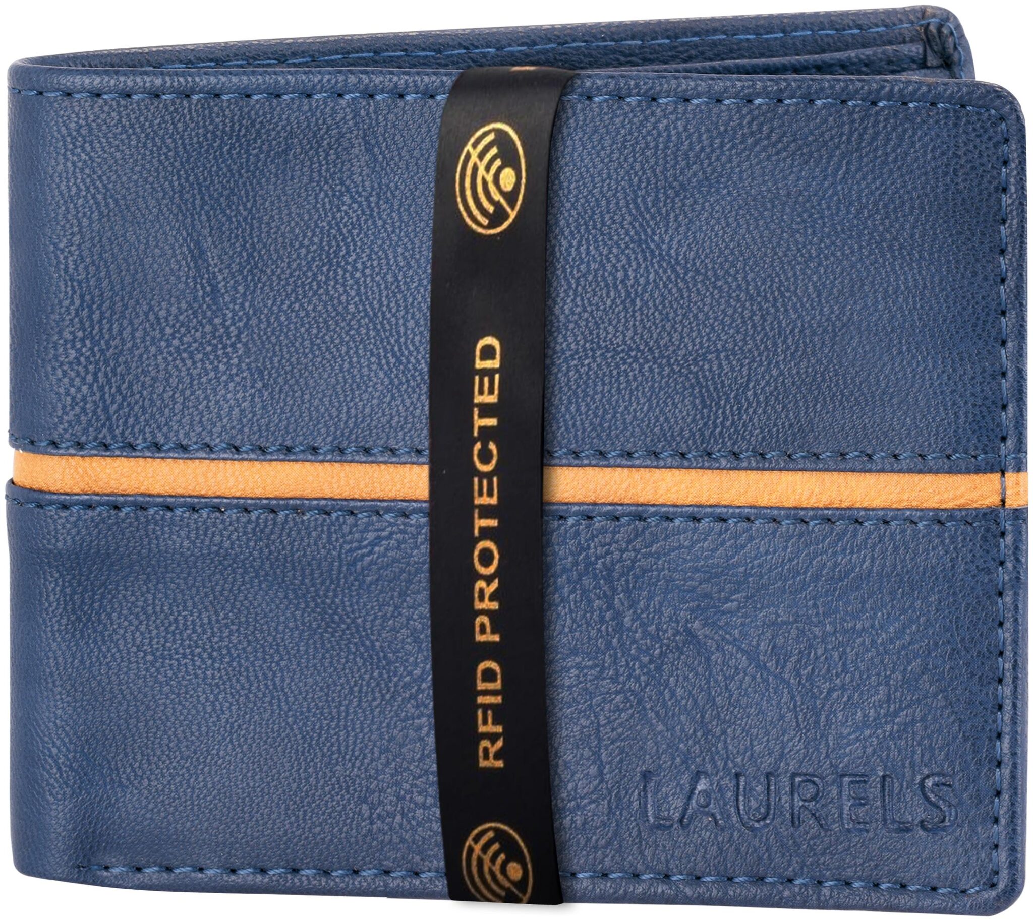 

Laurels Men Blue Synthetic leather Bi-Fold Wallet ( Pack of 1 )