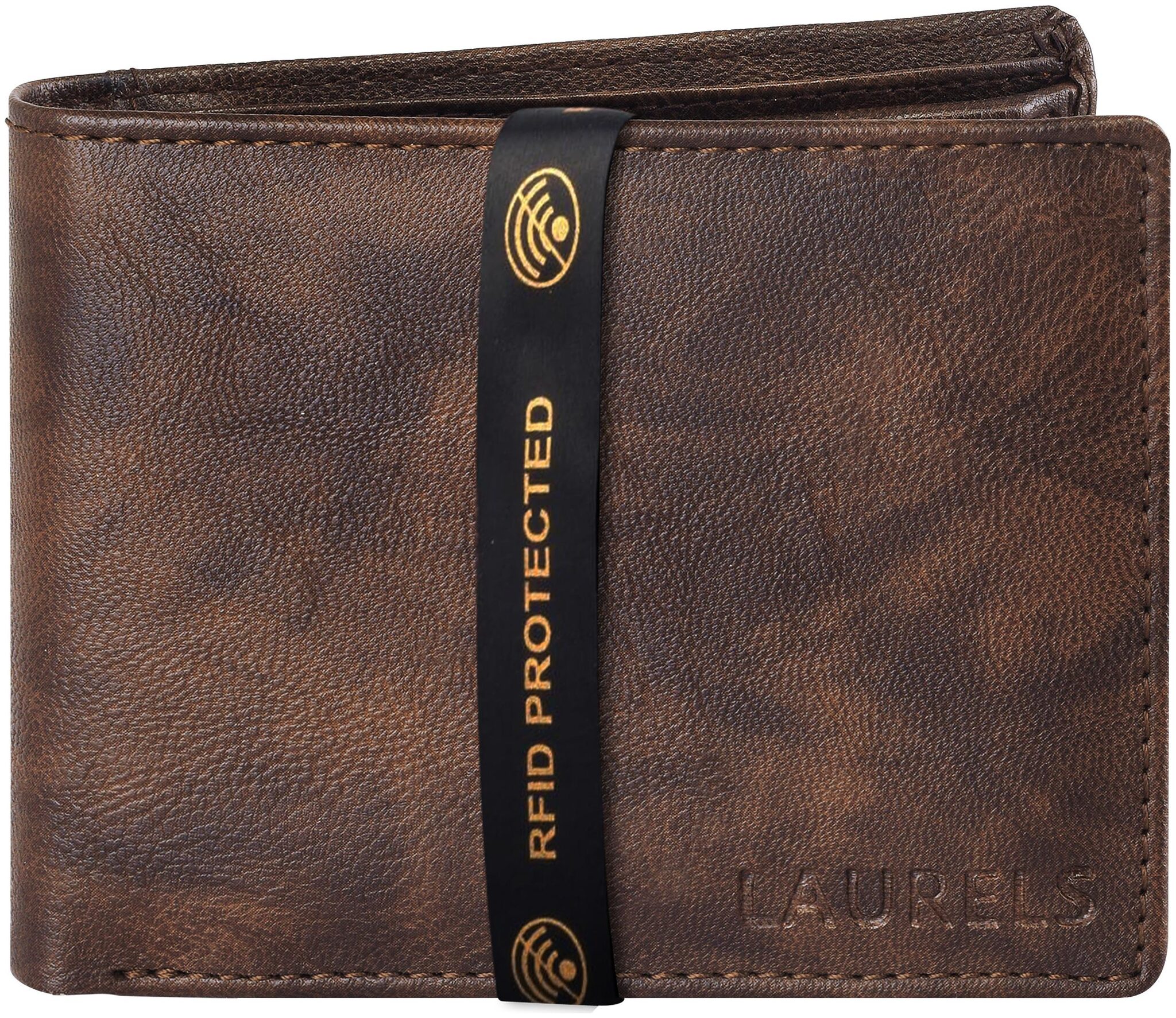 

Laurels Men Brown Synthetic leather Bi-Fold Wallet ( Pack of 1 )