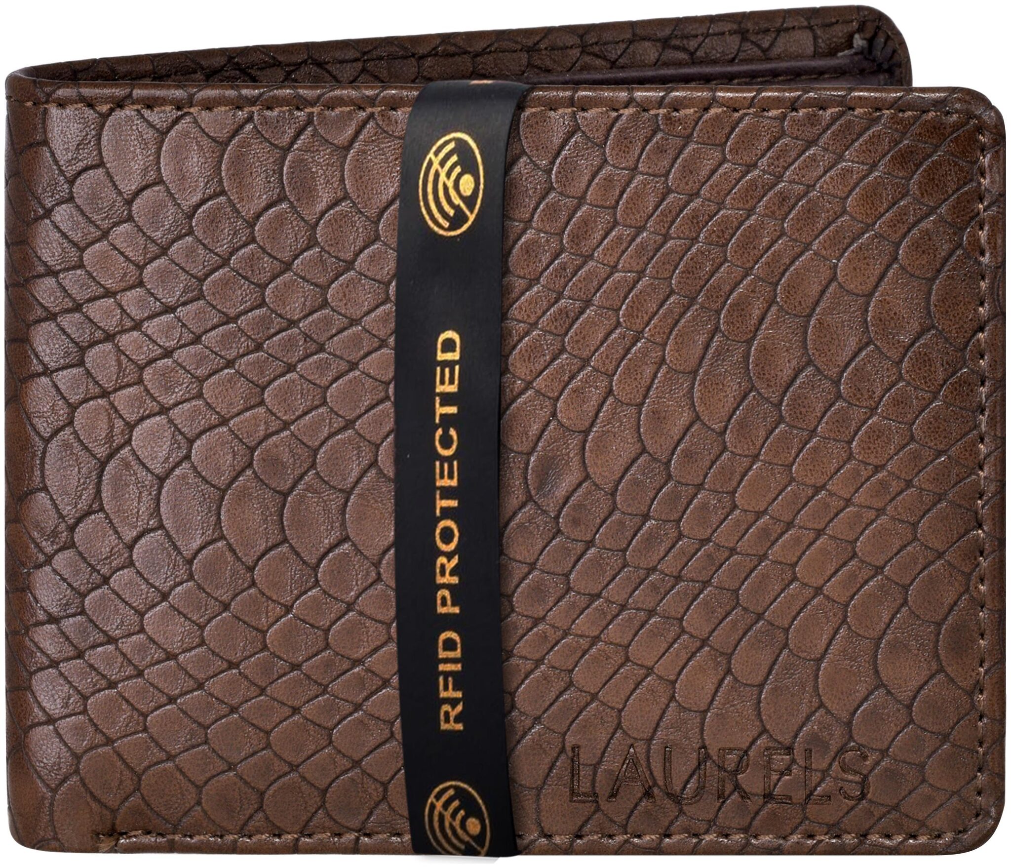 

Laurels Men Brown Synthetic leather Bi-Fold Wallet ( Pack of 1 )