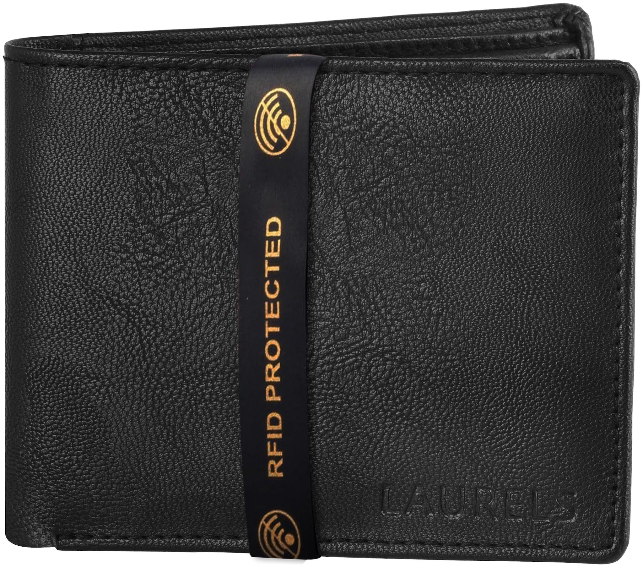 

Laurels Men Black Synthetic leather Bi-Fold Wallet ( Pack of 1 )