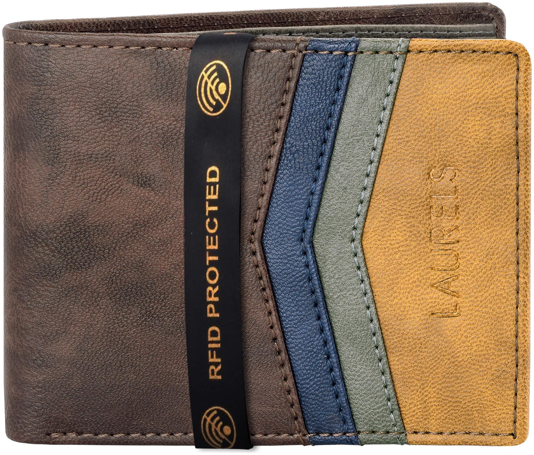 

Laurels Men Brown Synthetic leather Bi-Fold Wallet ( Pack of 1 )