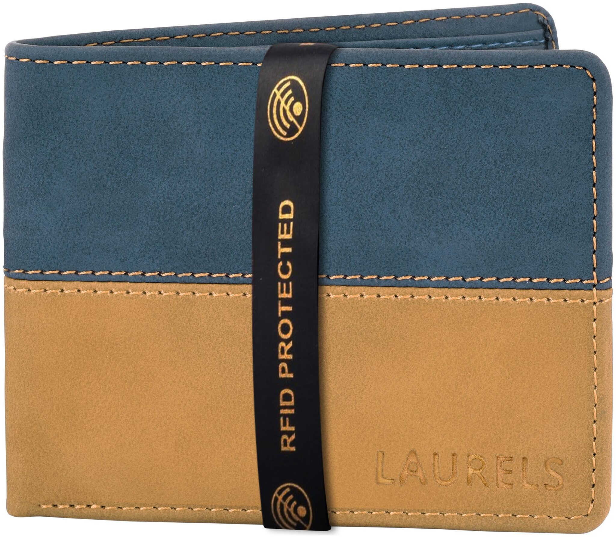 

Laurels Men Blue Synthetic leather Bi-Fold Wallet ( Pack of 1 )