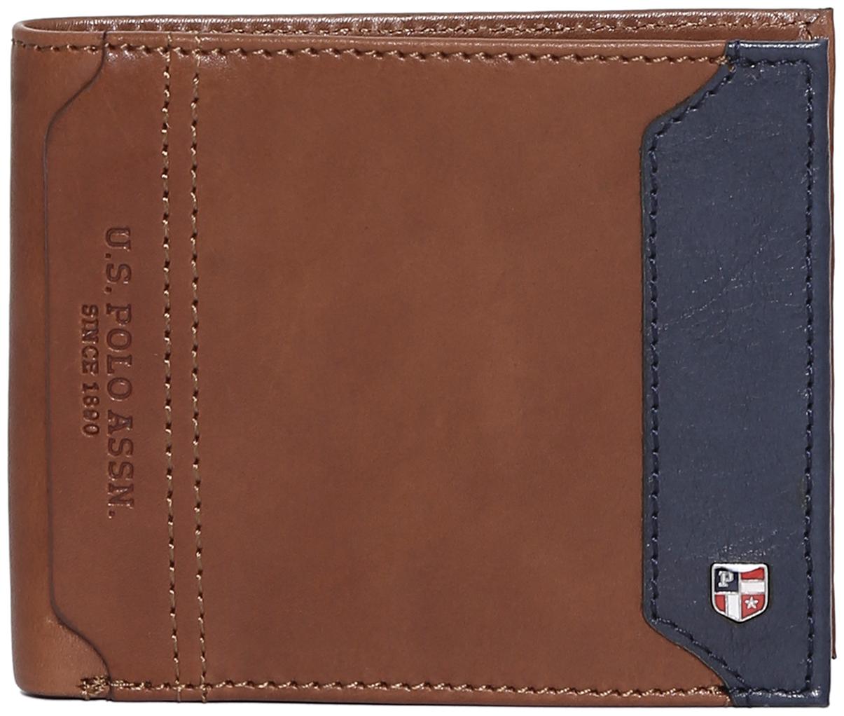 

U S Polo Assn Men Brown Leather Bi-Fold Wallet ( Pack of 1 )