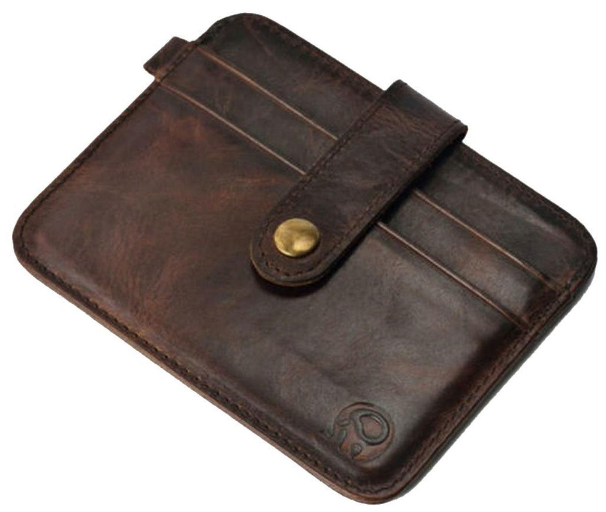 

Leather Card Holder Brown