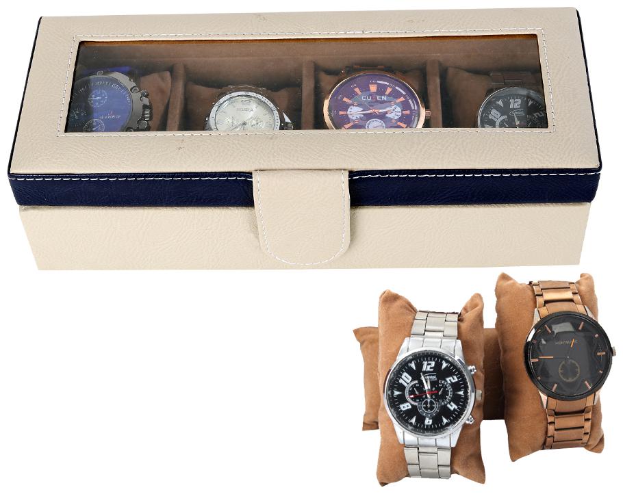 

Leather World Men Leatherite Watch cases - Yellow