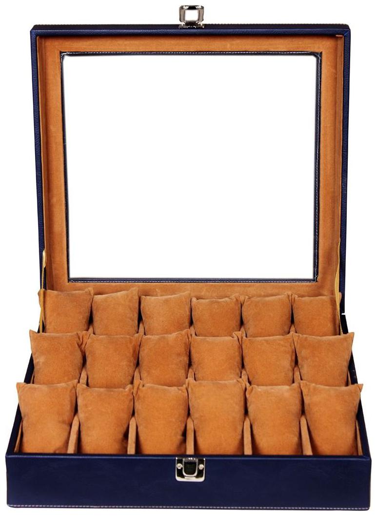 

Leather World Men Leatherite Watch cases - Blue