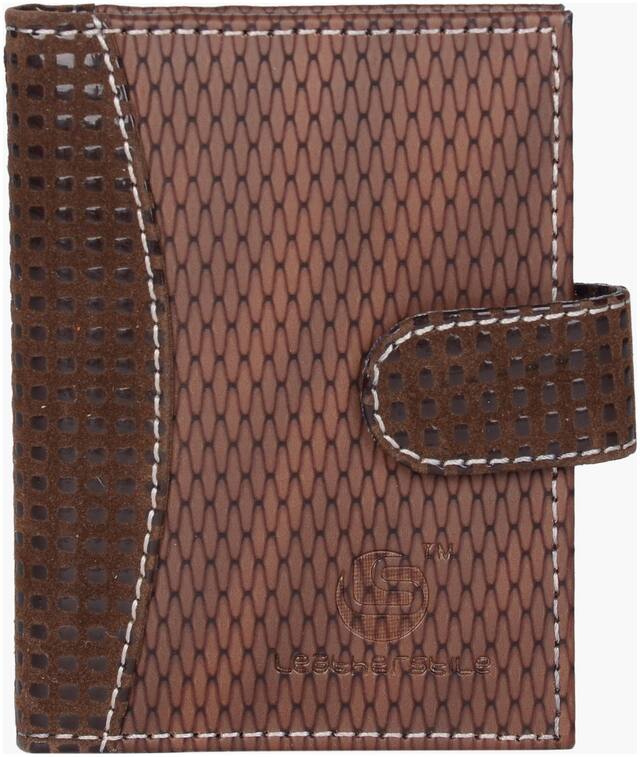 LEATHERSTILE POCKET SIZE TAN 18 CARD HOLDER SET