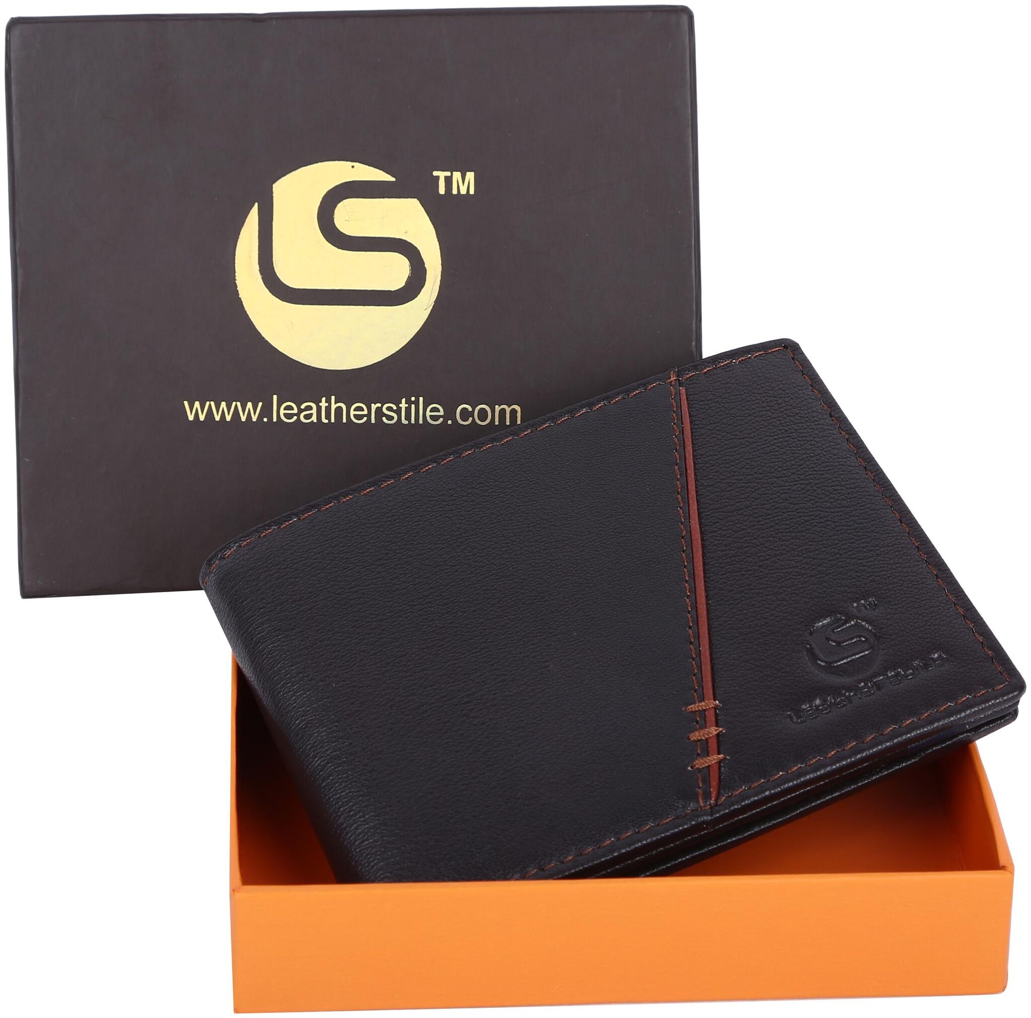 

Leatherstile Men Brown Leather Bi-Fold Wallet ( Pack of 1 )