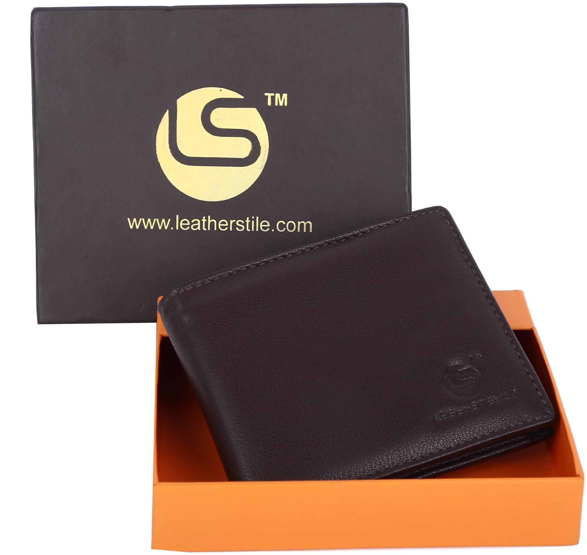 

Leatherstile Men Brown Leather Bi-Fold Wallet ( Pack of 1 )