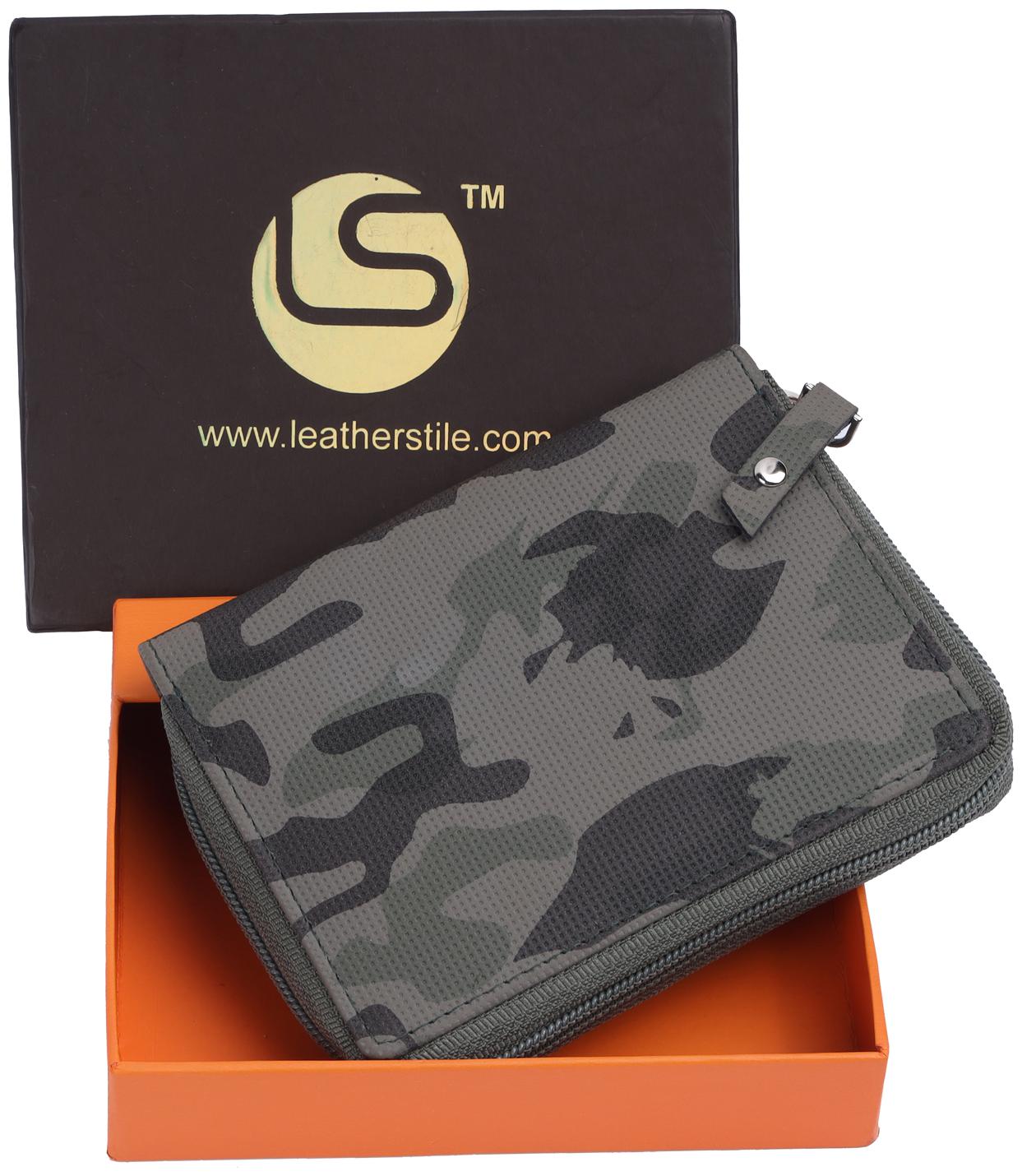 

Leatherstile Men Green Synthetic leather Bi-Fold Wallet ( Pack of 1 )