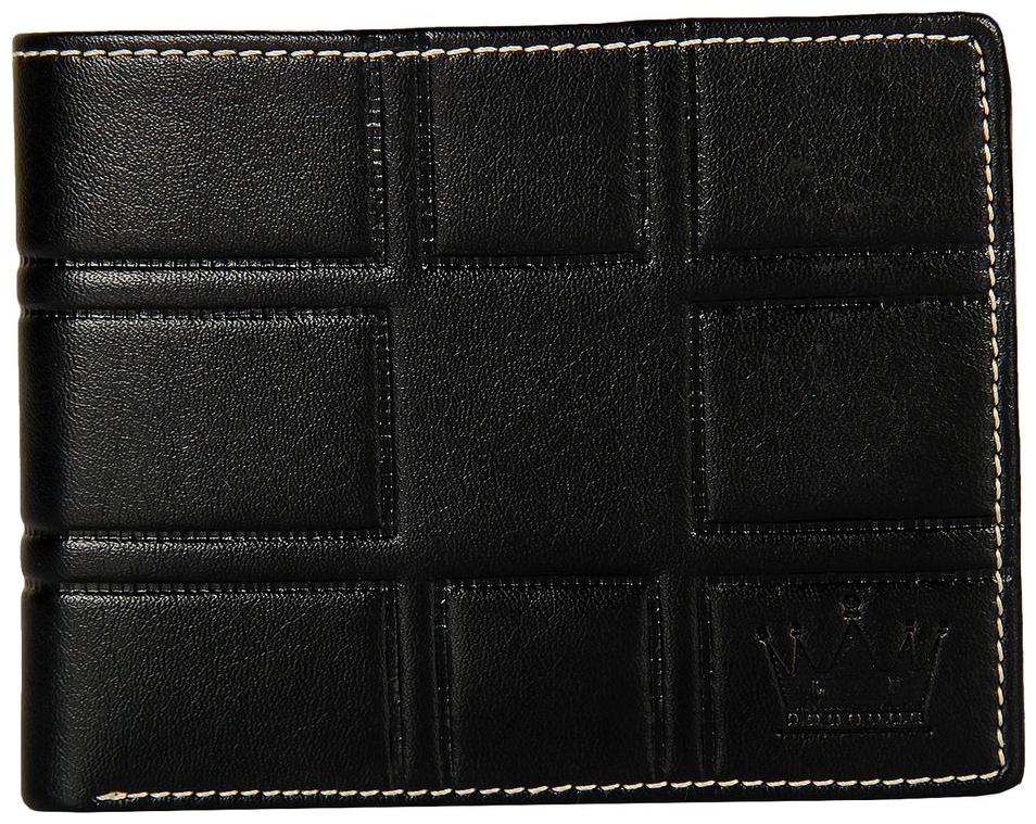 

LEWIS PAYTON Faux Leather Black Formal Regular Wallet