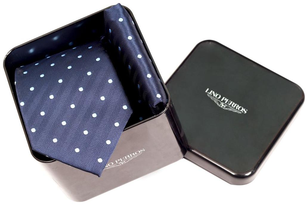 

Lino Perros Blue Tie Pocket Square Set