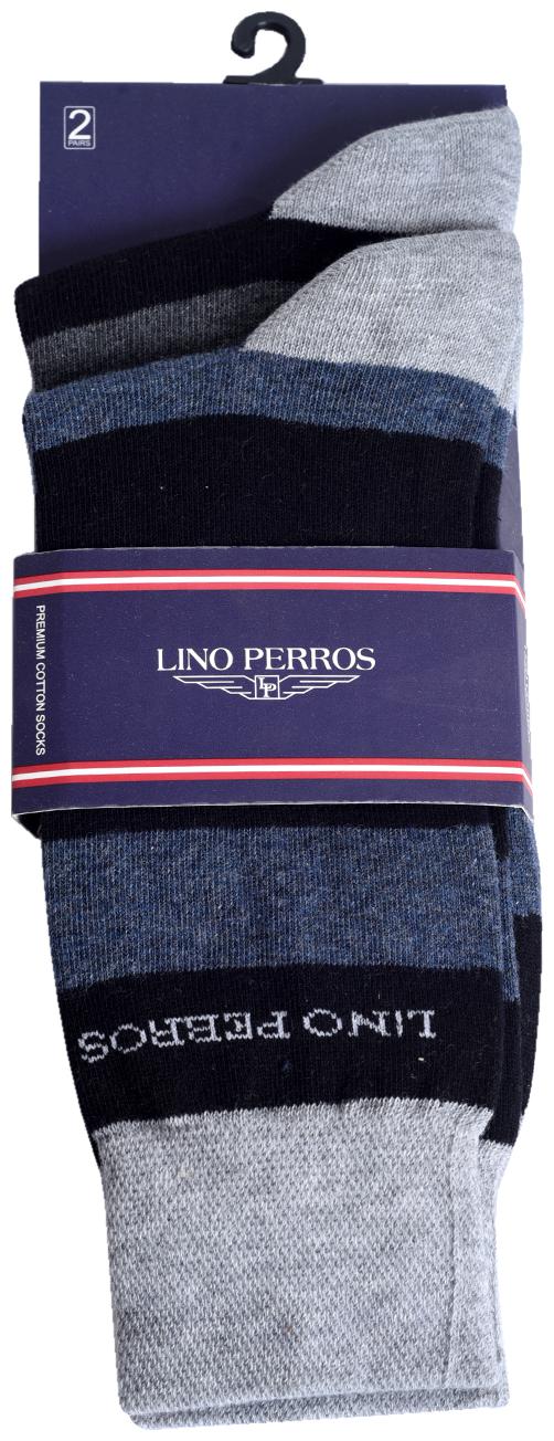 

Lino Perros Red Cotton Crew length socks ( Pack of 3 )