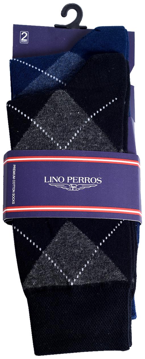 

Lino Perros Red Cotton Crew length socks ( Pack of 3 )