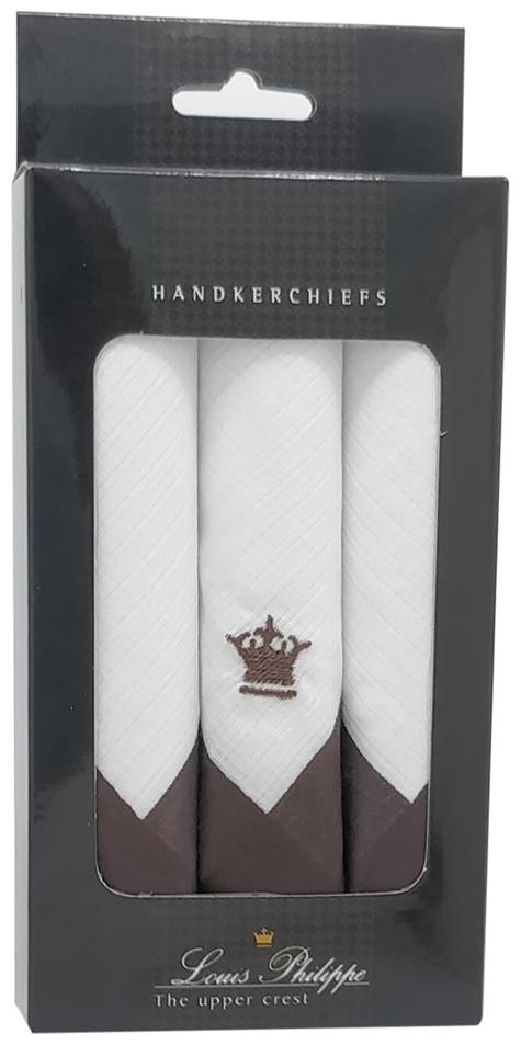 

Louis Philippe White Cotton Handkerchiefs ( Pack of 3 )