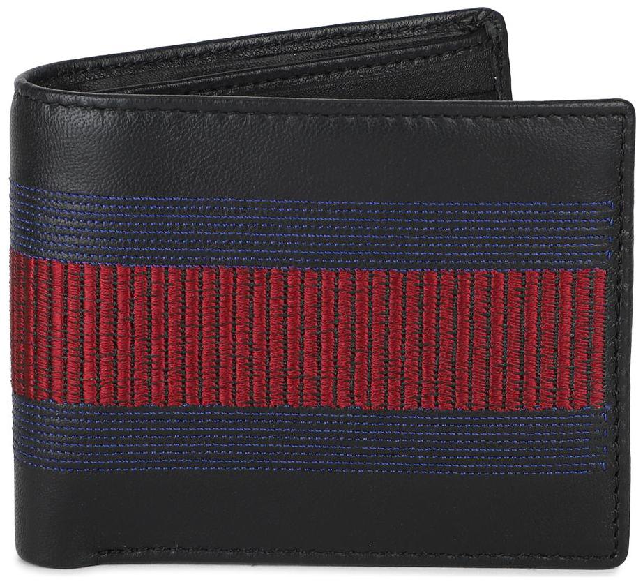 

Louis Philippe Men Black Leather Bi-Fold Wallet ( Pack of 1 )