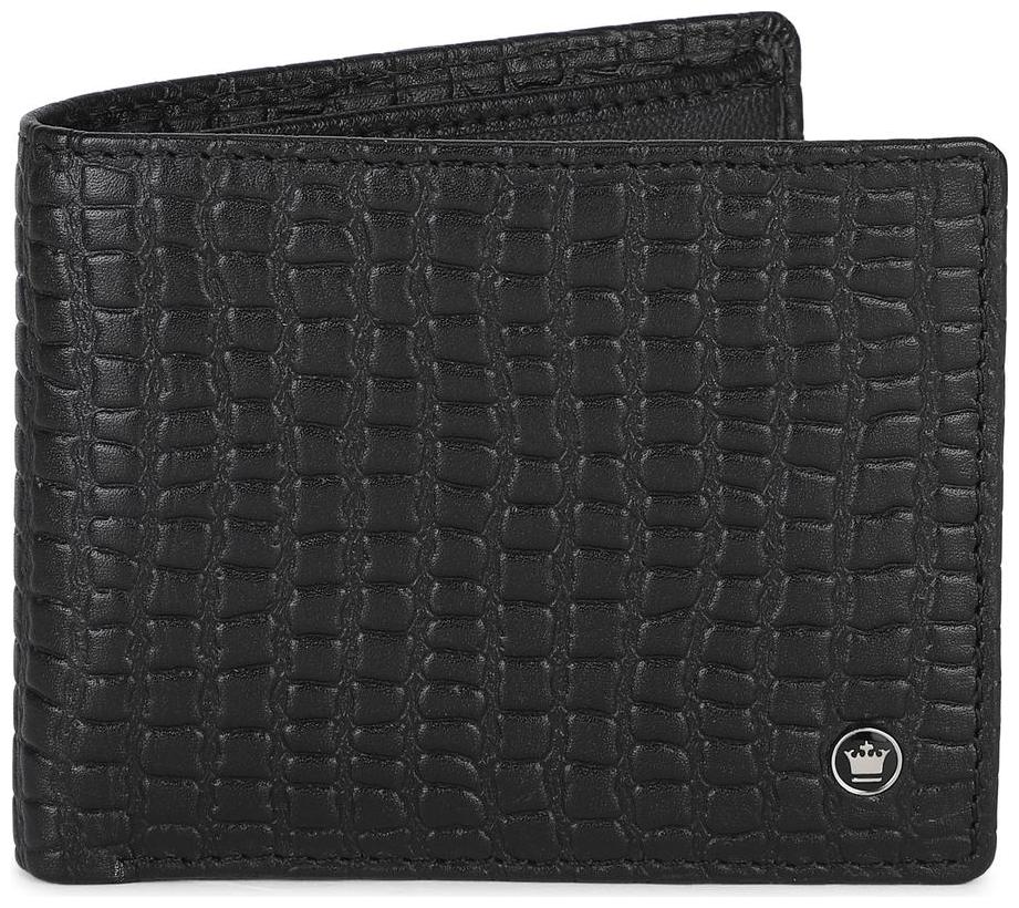 

Louis Philippe Men Black Leather Bi-Fold Wallet ( Pack of 1 )
