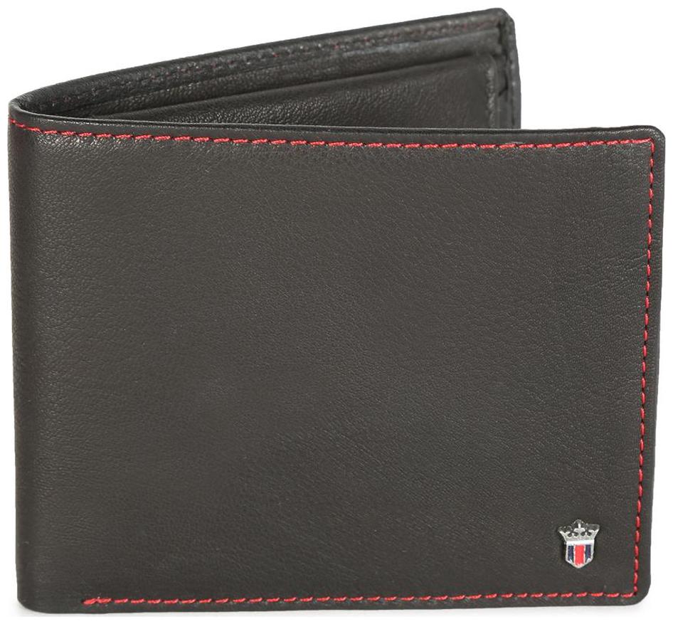 

Louis Philippe Men Black Leather Bi-Fold Wallet ( Pack of 1 )