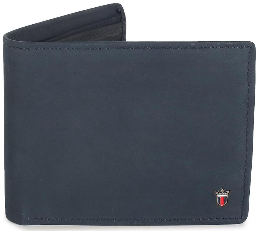 

Louis Philippe Men Blue Leather Bi-Fold Wallet ( Pack of 1 )