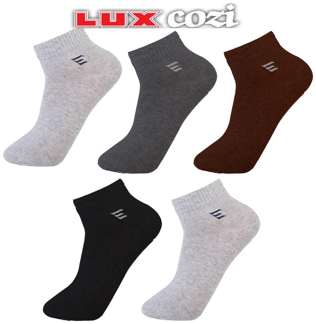 

Lux Cozi Premium Cotton Spandax Ankle Socks Pair - Pack of 5