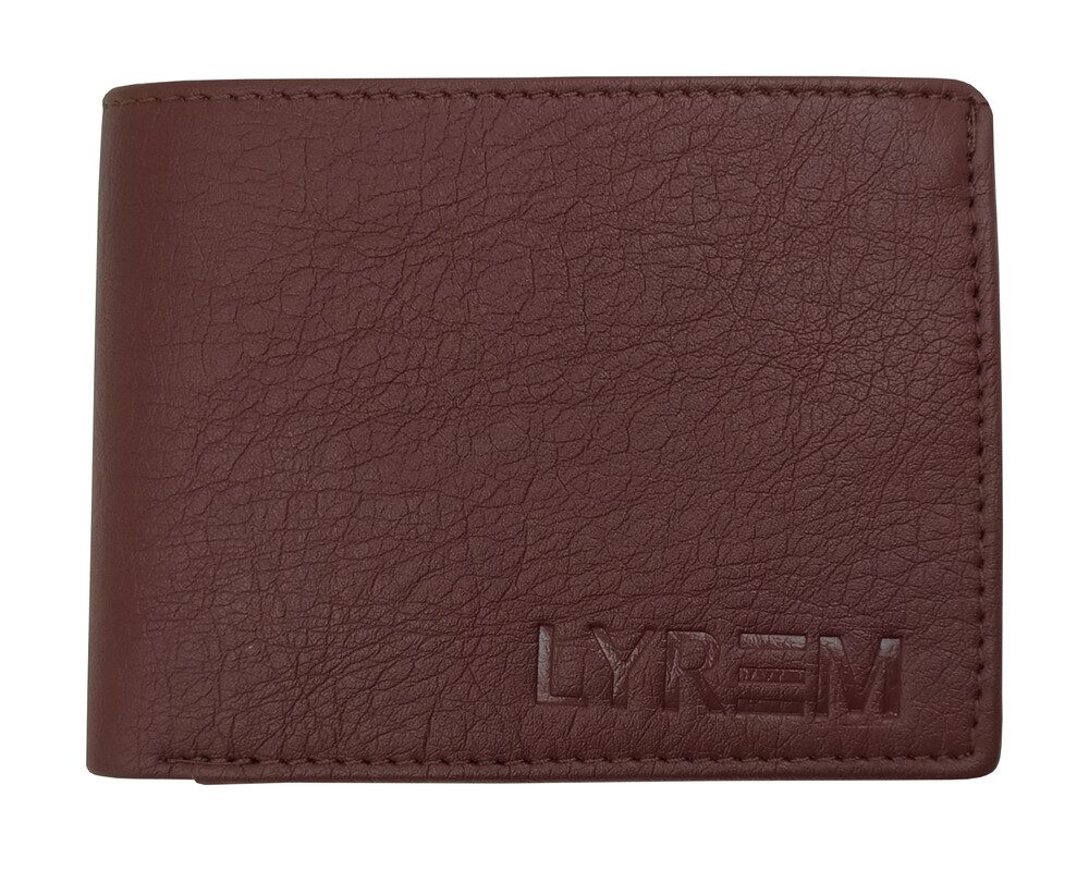 

LYREM Men Brown Synthetic leather Bi-Fold Wallet ( Pack of 1 )