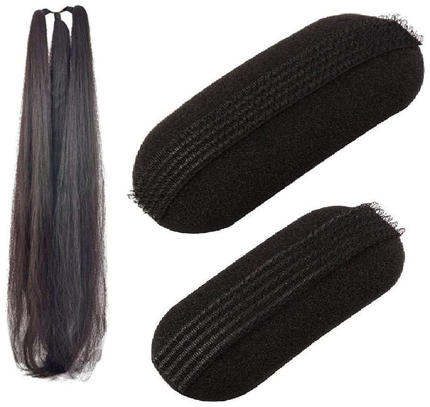 

Maahal 42inch Black Hair Choti Parandi with free Hair Bun Clips For Womens