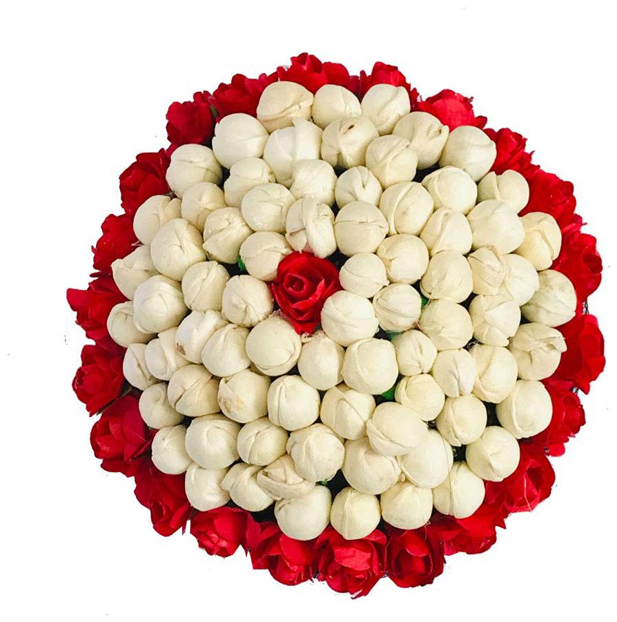 

MAAHAL Women Hair accessory set ( White Red Set of 1 )