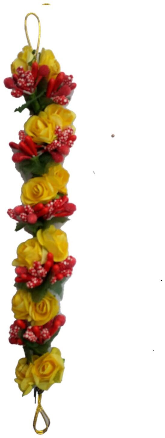

Maahal Stylish New Juda Gajra Bun Hair Flower Gajra for Wedding and Parties Use for Women in Yellow Pack of 1