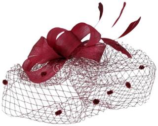 Buy Magideal Wedding Bridal Hair Net Feather Fascinator Face Veil