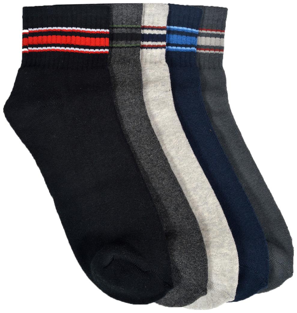 

Marc Multi Cotton Ankle length socks ( Pack of 5 )