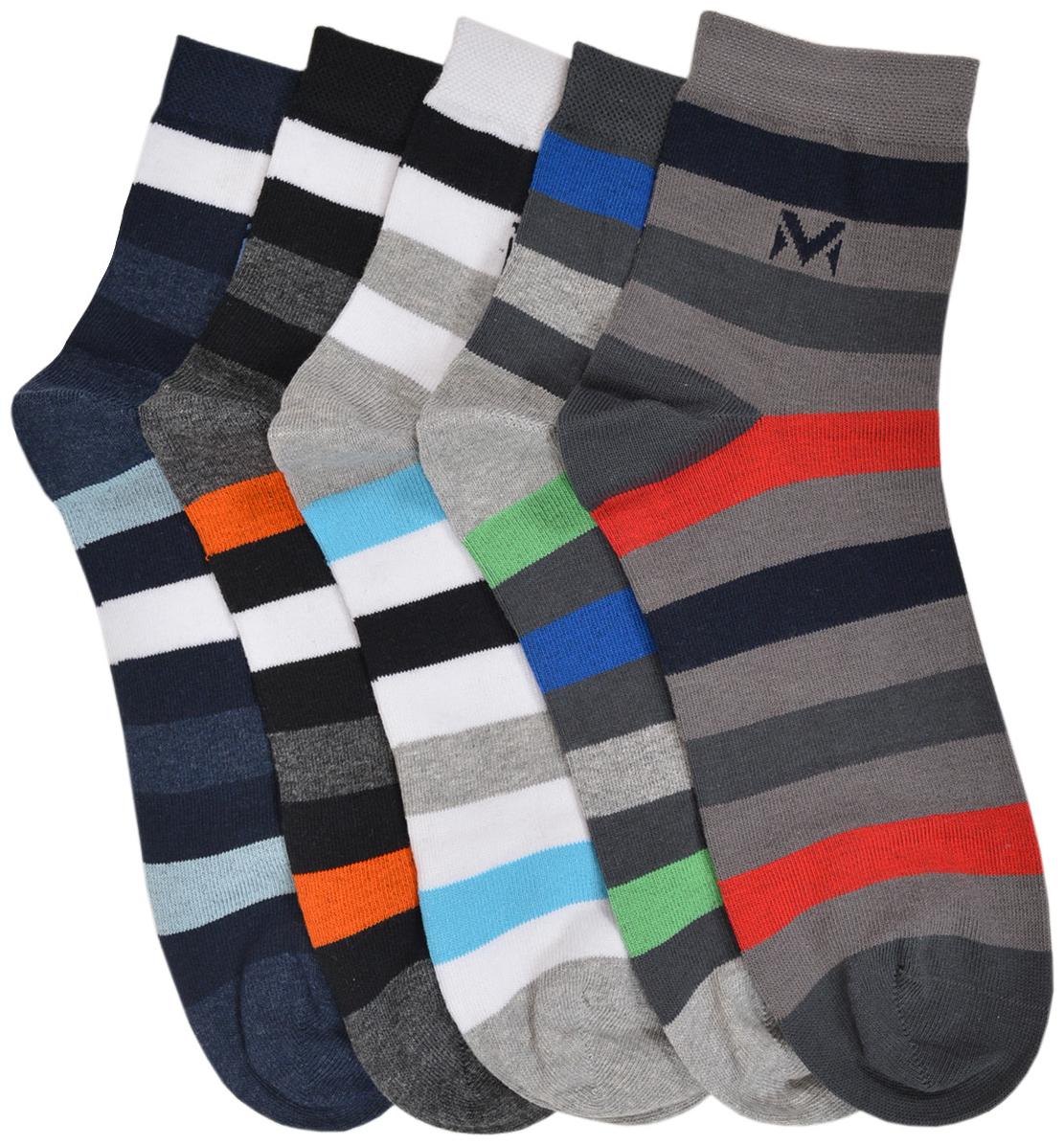 

Marc Multi Cotton Ankle length socks ( Pack of 5 )