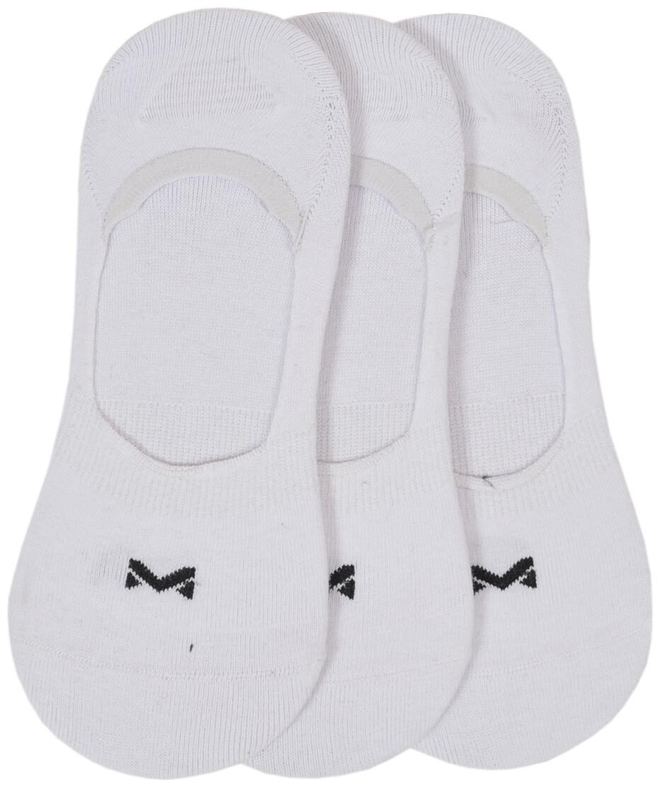 

Marc White Cotton No show socks ( Pack of 3 )